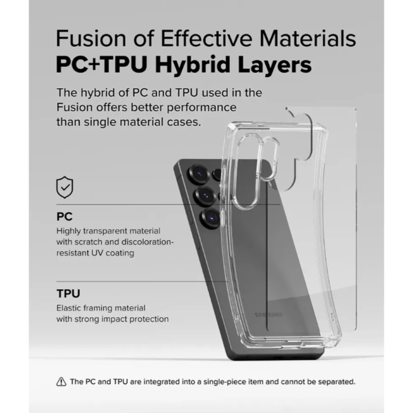Case Ringke Fusion  Para Galaxy S25 Ultra - Imagen 3