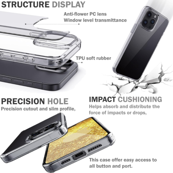 Case Funda Clear Para iPhone 16 Pro Max - Imagen 4