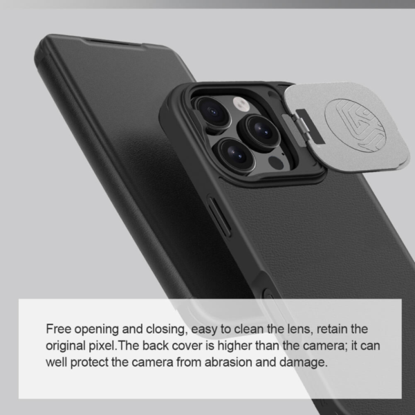 Case Nillkin Qin Pro Para iPhone 16 Pro Max Flip Cover - Imagen 3