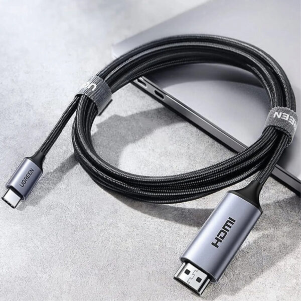Cable Adaptador Ugreen Usb C A Hdmi 4kx2k/60hz 1.5 Metros Color Negro