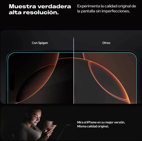 Mica Protector Pantalla Spigen Para iPhone 16 Pro Max - Imagen 2