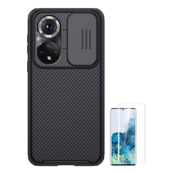 Case Nillkin Camshield Para Honor 50 + Mica Vidrio UV
