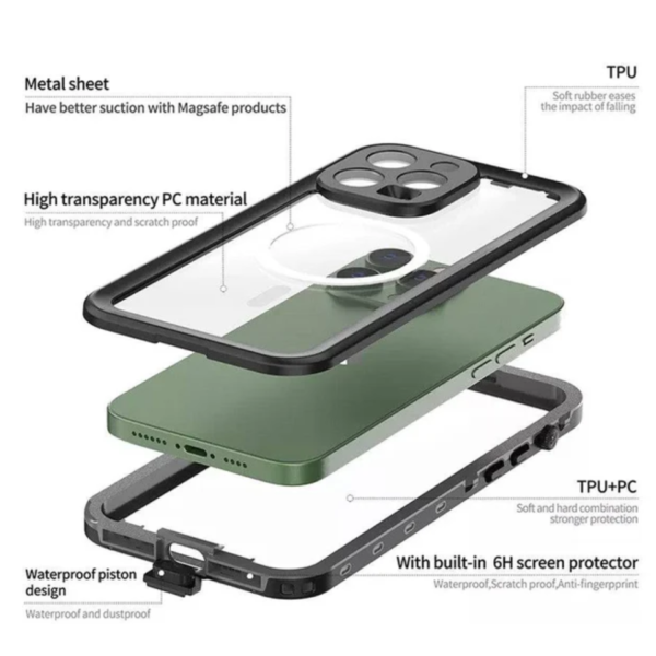 Case Acuatico Redpepper Para iPhone 14 Pro Max - Imagen 2