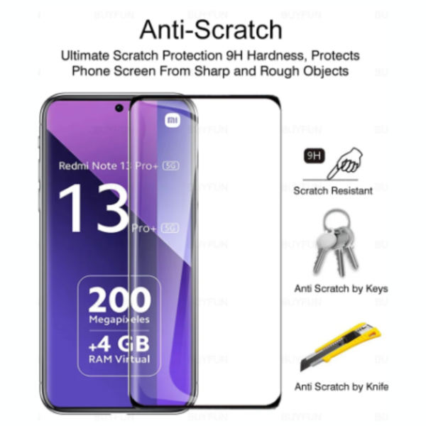 Pack Micas de Vidrio Para Redmi Note 13 Pro Plus 5G - Imagen 2