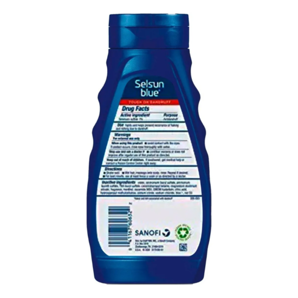 Selsun Blue Champú anticaspa medicado con mentol, azufre selenio 1%. - Imagen 4