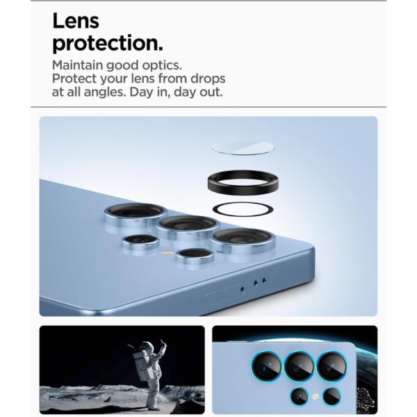 Mica Spigen Protector Lente Para Samsung Galaxy S25 Ultra - Imagen 3