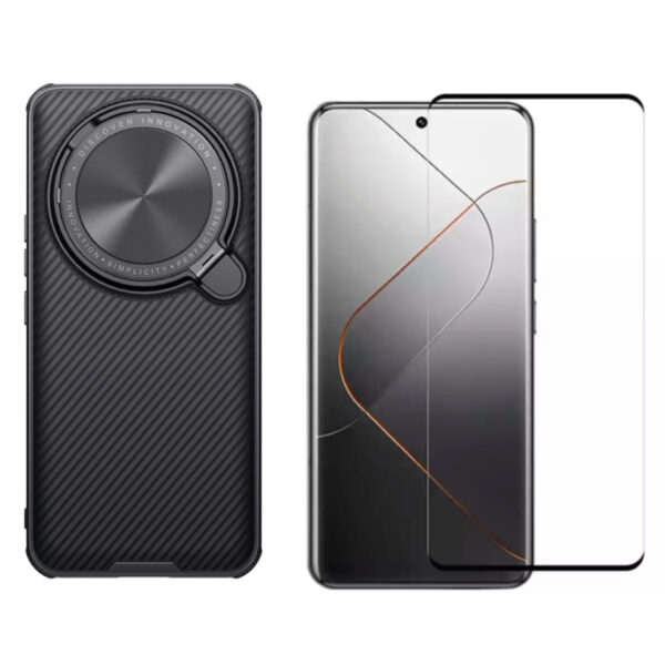 Case Nillkin Camshield MI 14 Ultra + mica de vidrio