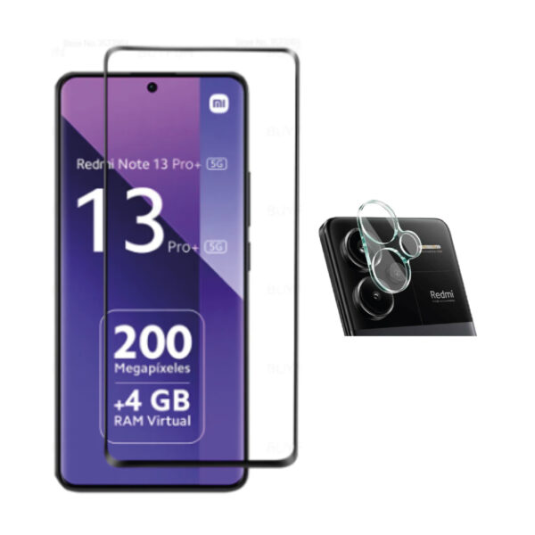 Pack Micas de Vidrio Para Redmi Note 13 Pro Plus 5G