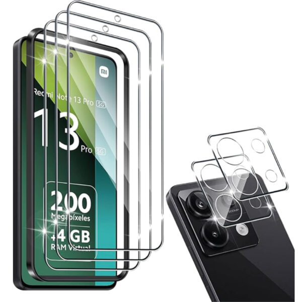 Pack Micas de Vidrio Para Redmi Note 13 Pro 5G